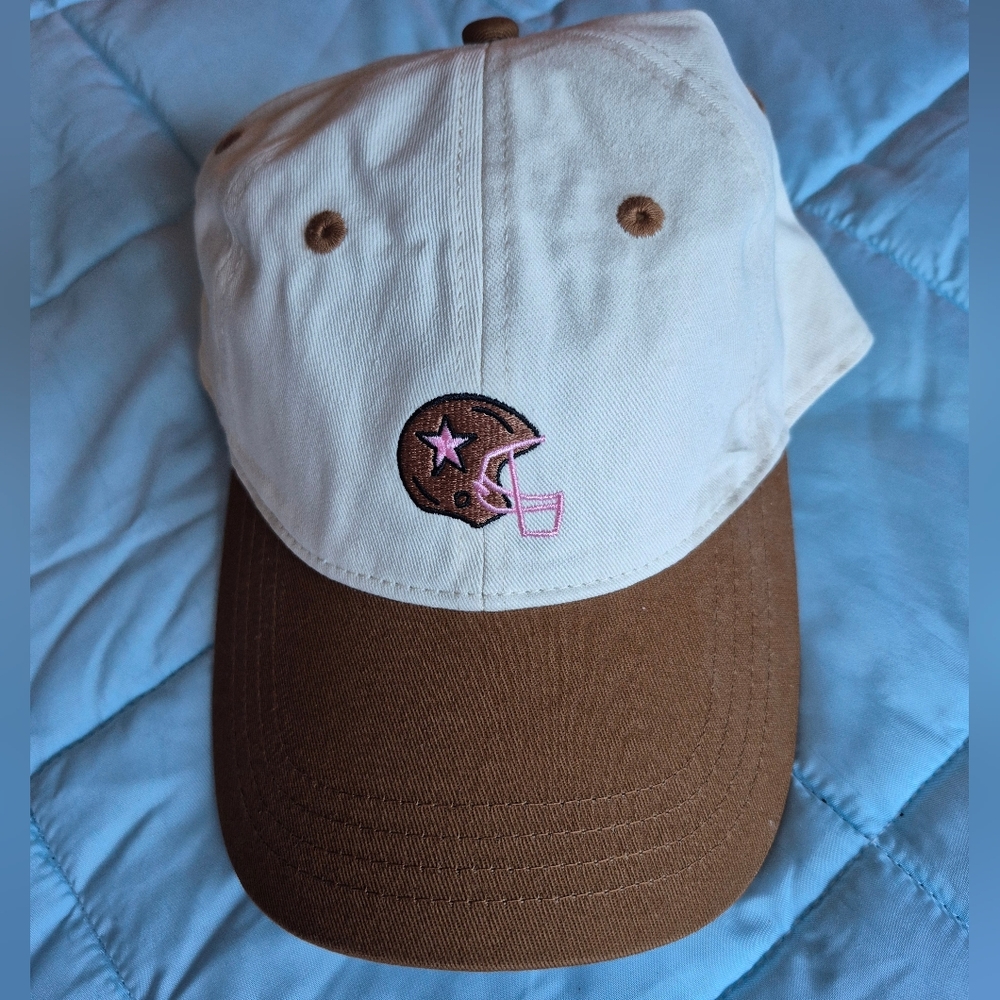 Cute Two-Tone Football Baseball Cap